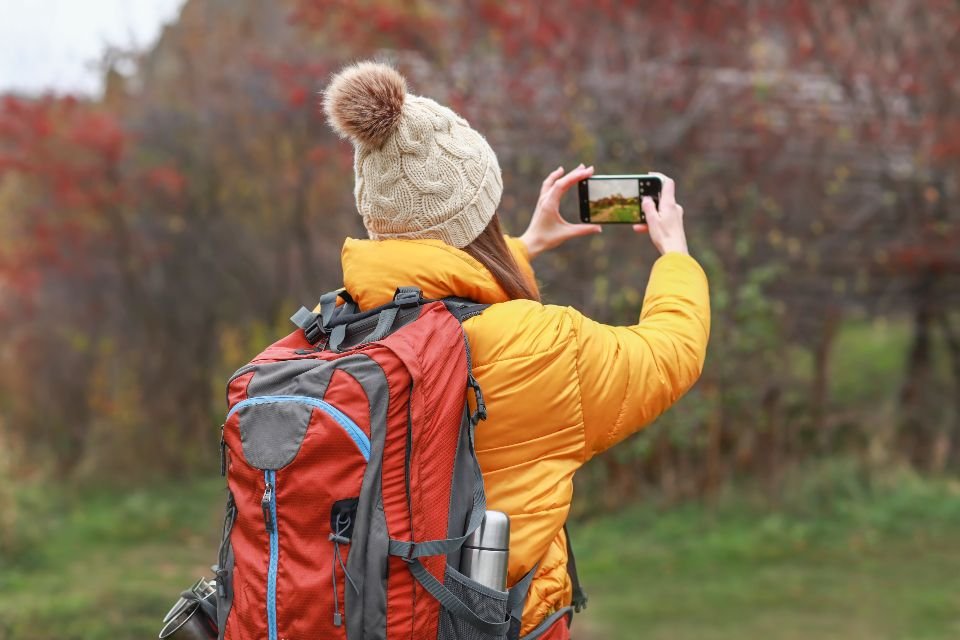 Woman hiking